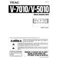 TEAC V5010 Owners Manual TEAC V5010 Owners Manual