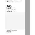 PIONEER A-A6-S/WLPWXCN Owners Manual PIONEER A-A6-S/WLPWXCN Owners Manual