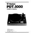 VESTAX PDT-5000 Owners Manual VESTAX PDT-5000 Owners Manual