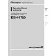 PIONEER DEH-1750/GS Owners Manual PIONEER DEH-1750/GS Owners Manual