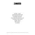 ZANUSSI Z218/8K Owners Manual ZANUSSI Z218/8K Owners Manual