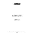 ZANUSSI ZBF669SW Owners Manual ZANUSSI ZBF669SW Owners Manual
