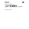 ROLAND JV-1080 Owners Manual ROLAND JV-1080 Owners Manual
