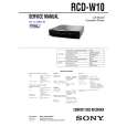 SONY RCDW10 Service Manual SONY RCDW10 Service Manual