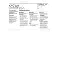 KENWOOD KAC625 Owners Manual KENWOOD KAC625 Owners Manual