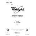 WHIRLPOOL EV150FXRW1 Parts Catalog WHIRLPOOL EV150FXRW1 Parts Catalog