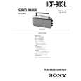 SONY ICF903L Service Manual SONY ICF903L Service Manual