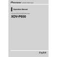 PIONEER XDV-P650/RC Owners Manual PIONEER XDV-P650/RC Owners Manual