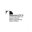NAKAMICHI ZX-9 Owners Manual NAKAMICHI ZX-9 Owners Manual