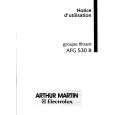 ARTHUR MARTIN ELECTROLUX AFG530B Owners Manual ARTHUR MARTIN ELECTROLUX AFG530B Owners Manual