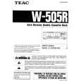 TEAC W505R Owners Manual TEAC W505R Owners Manual