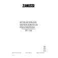 ZANUSSI ZT144 Owners Manual ZANUSSI ZT144 Owners Manual