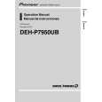 PIONEER DEH-P7950UB/XN/ES Owners Manual PIONEER DEH-P7950UB/XN/ES Owners Manual