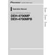 PIONEER DEH-4700MP/X1P/EW Owners Manual PIONEER DEH-4700MP/X1P/EW Owners Manual