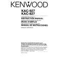 KENWOOD KAC927 Owners Manual KENWOOD KAC927 Owners Manual
