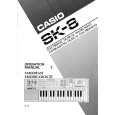 CASIO SK-8 Owners Manual CASIO SK-8 Owners Manual