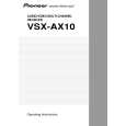 PIONEER VSX-AX10/SB Owners Manual PIONEER VSX-AX10/SB Owners Manual