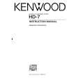 KENWOOD HD-7 Owners Manual KENWOOD HD-7 Owners Manual