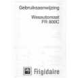 FRIGIDAIRE FR800C Owners Manual FRIGIDAIRE FR800C Owners Manual