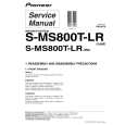 PIONEER S-MS800T-LR/XJM/E Service Manual PIONEER S-MS800T-LR/XJM/E Service Manual