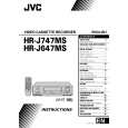 JVC HR-J747MS Owners Manual JVC HR-J747MS Owners Manual