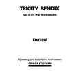TRICITY BENDIX FD970 Owners Manual TRICITY BENDIX FD970 Owners Manual