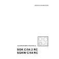 THERMA SGK C/54.2 RC Owners Manual THERMA SGK C/54.2 RC Owners Manual