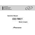 PIONEER CDX-FM677 Owners Manual PIONEER CDX-FM677 Owners Manual