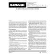 SHURE EC SIERIES Owners Manual SHURE EC SIERIES Owners Manual