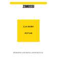 ZANUSSI ZGF646ICM Owners Manual ZANUSSI ZGF646ICM Owners Manual