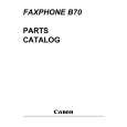 CANON FAXPHONE B70 Parts Catalog CANON FAXPHONE B70 Parts Catalog