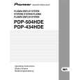 PIONEER PDP-434HDE Owners Manual PIONEER PDP-434HDE Owners Manual