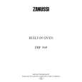 ZANUSSI ZBF569SW Owners Manual ZANUSSI ZBF569SW Owners Manual