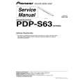 PIONEER PDP-S63/SXTW/E5 Service Manual PIONEER PDP-S63/SXTW/E5 Service Manual