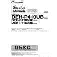 PIONEER DEH-P410UB/XS/UC Service Manual PIONEER DEH-P410UB/XS/UC Service Manual