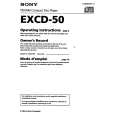 SONY EXCD-50 Owners Manual SONY EXCD-50 Owners Manual