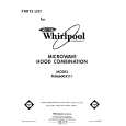 WHIRLPOOL MH6600XV1 Parts Catalog WHIRLPOOL MH6600XV1 Parts Catalog