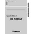 PIONEER GEX-P700DAB Owners Manual PIONEER GEX-P700DAB Owners Manual