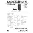 SONY SAVA500 Service Manual SONY SAVA500 Service Manual