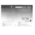 YAMAHA AX-55 Owners Manual YAMAHA AX-55 Owners Manual