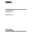 ZANUSSI ZA9011BL/1 Owners Manual ZANUSSI ZA9011BL/1 Owners Manual