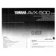 YAMAHA AVX-500 Instrukcja Obsługi YAMAHA AVX-500 Instrukcja Obsługi