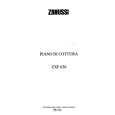 ZANUSSI ZXF636TDF Owners Manual ZANUSSI ZXF636TDF Owners Manual