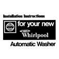 WHIRLPOOL LA5580XKW1 Installation Manual WHIRLPOOL LA5580XKW1 Installation Manual