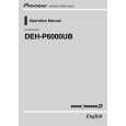PIONEER DEH-P6000UB/XN/UC Owners Manual PIONEER DEH-P6000UB/XN/UC Owners Manual