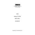 ZANUSSI ZCGHL50SVN Owners Manual ZANUSSI ZCGHL50SVN Owners Manual