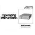 PANASONIC WVPS11B Owners Manual PANASONIC WVPS11B Owners Manual