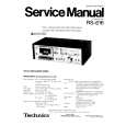 TECHNICS RS616 Service Manual TECHNICS RS616 Service Manual