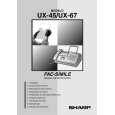 SHARP UX45 Owners Manual SHARP UX45 Owners Manual