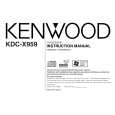 KENWOOD KDC-X959 Owners Manual KENWOOD KDC-X959 Owners Manual